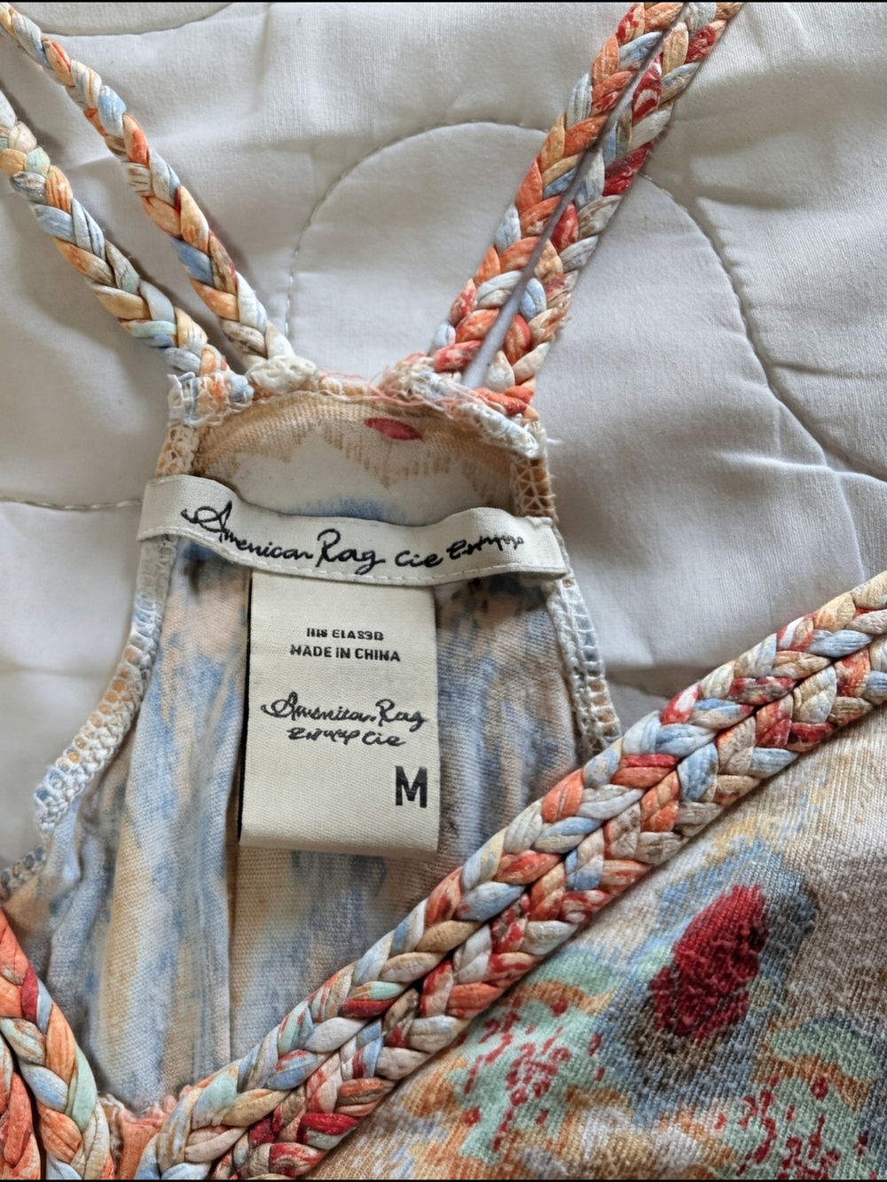 American Rag Multicolor Strappy Ikat-Print Camisole - Picture 3 of 3
